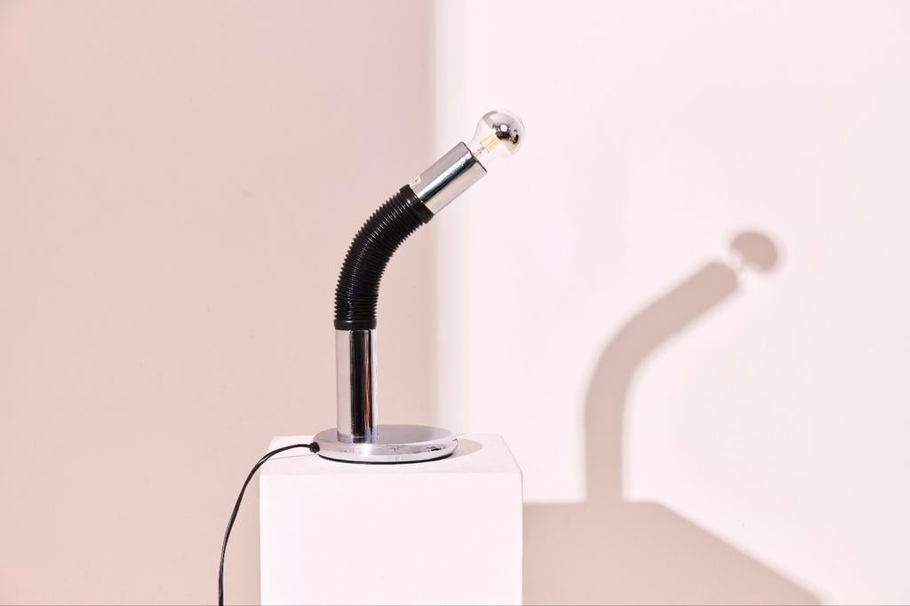 Targetti Sankey lamp met flexibele arm, Vintage, Modern, Retro, Gebruikt, Ophalen of Verzenden, Minder dan 50 cm