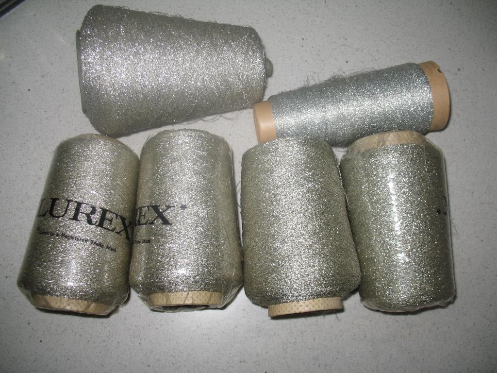 Breien+ Haken Meebrei Garen Lurex Zilver Grote Konen, Ophalen, Nieuw, Haken, Wol of Garen