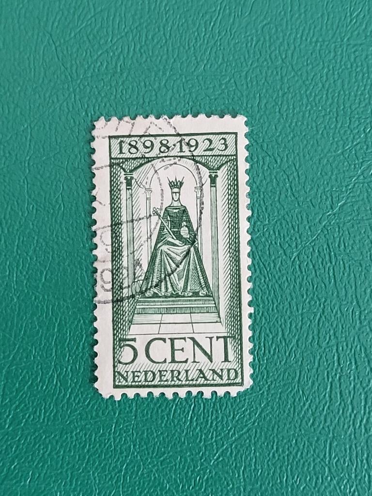 Nederlandse postzegel 1923, 5 cent, Koningin Wilhelmina, Postzegels en Munten, Postzegels | Nederland, Ophalen of Verzenden, Na 1940