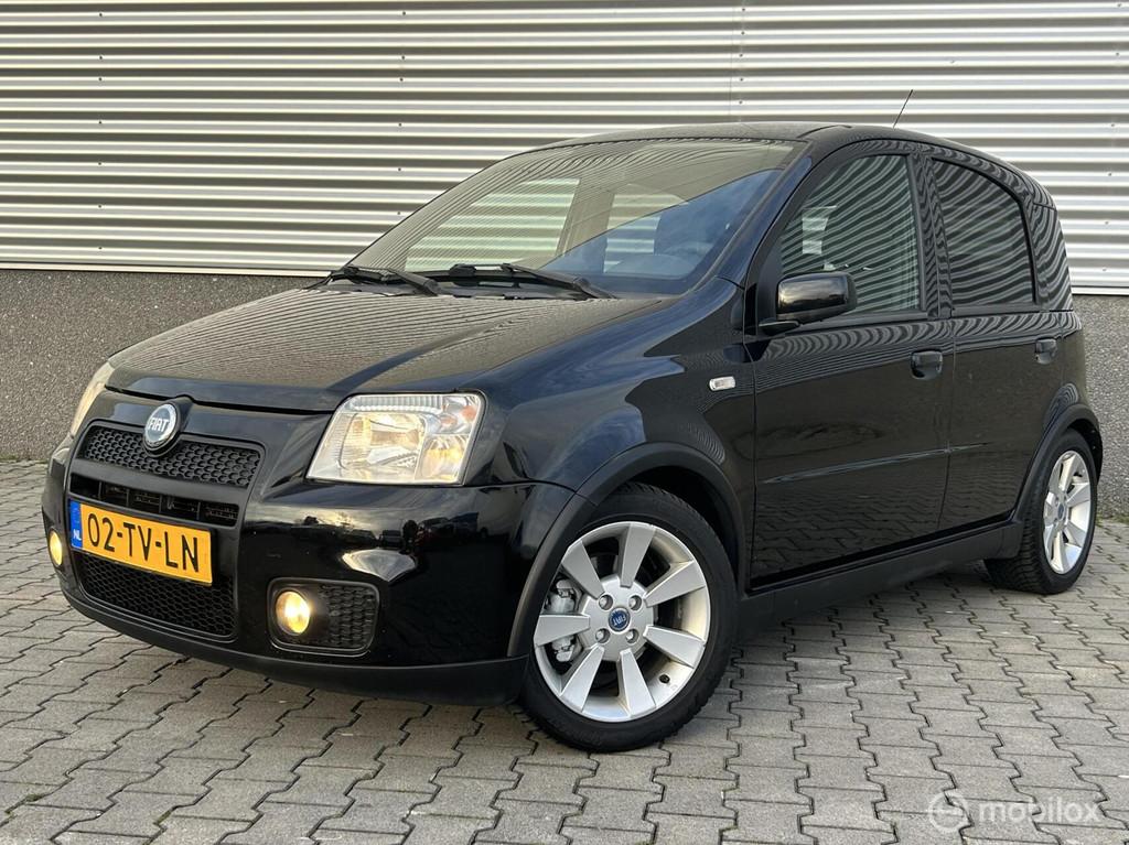 Fiat Panda 1.4 16V 100HP, Voorwielaandrijving, Gebruikt, Zwart, Origineel Nederlands