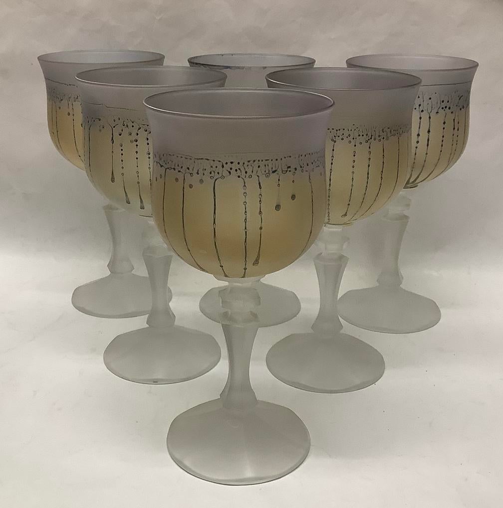 Wijnglazen - Hebron-stijl, Ophalen of Verzenden, Zo goed als nieuw