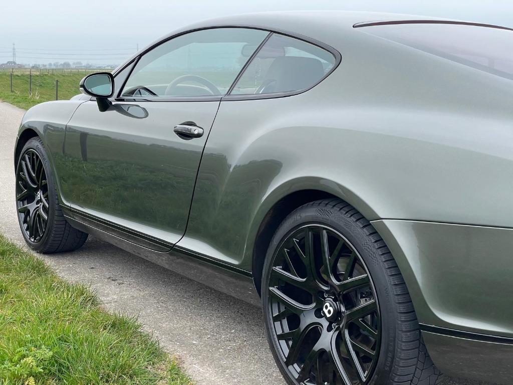 Bentley Continental 6.0 W12 GT 2005 Groen, Auto's, Bentley, Automaat, 12 cilinders, Bruin, Vierwielaandrijving