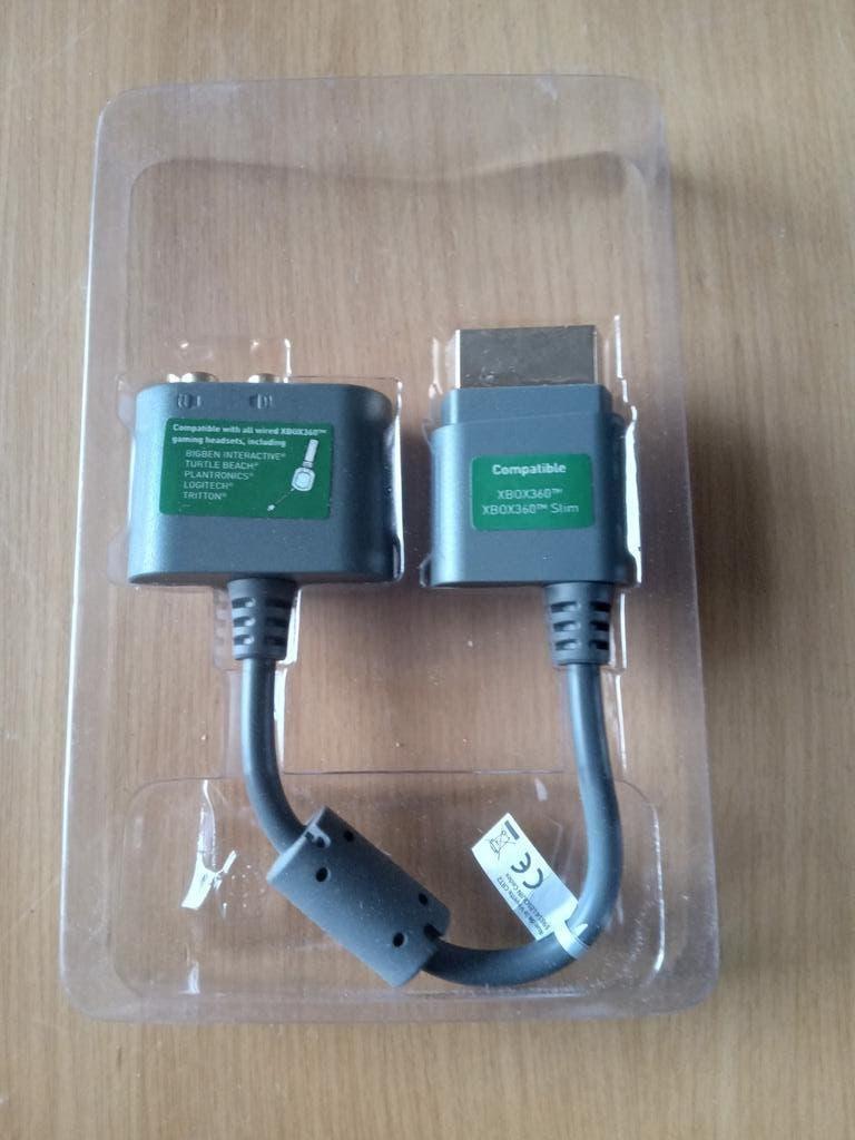 Bigben Play audio adapter kabel 20 cm XBOX360 NIEUW, Ophalen of Verzenden, Nieuw, Voeding of Kabel, Xbox 360