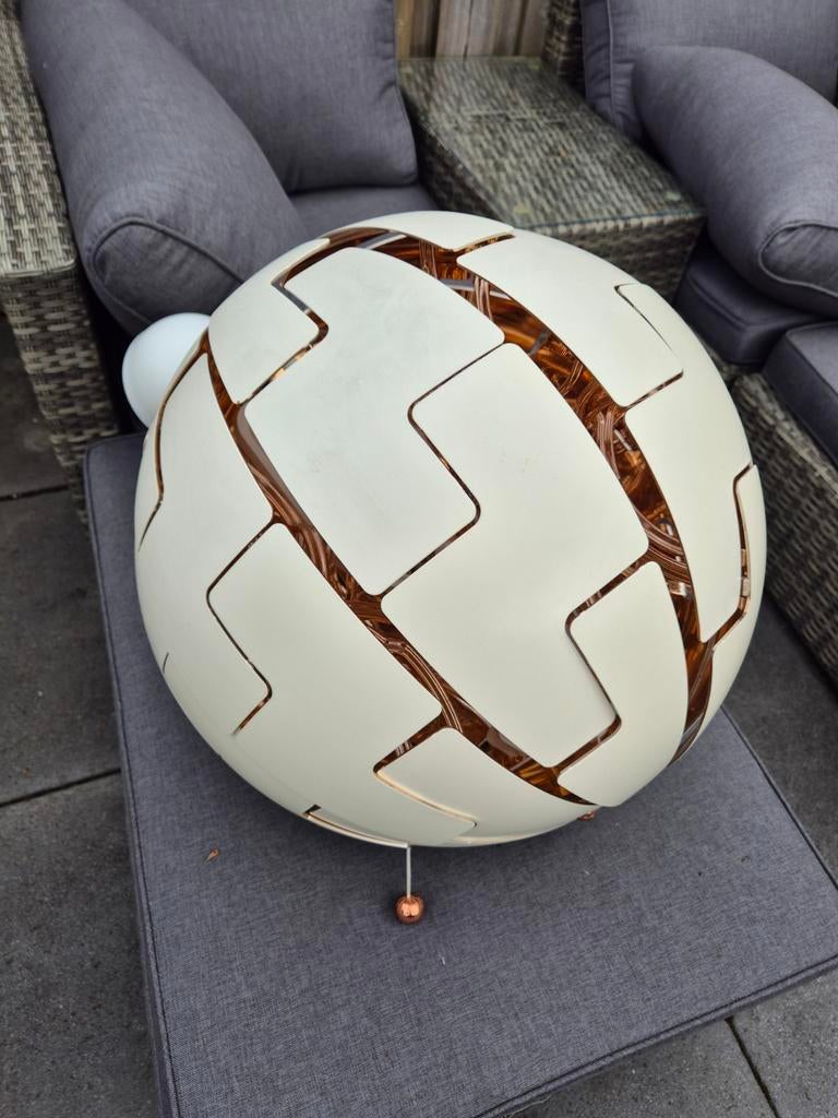 IKEA PS 2014 Lamp Wit Koper 52 cm - Design Hanglamp, Huis en Inrichting, Lampen | Hanglampen, Ophalen, Gebruikt, 50 tot 75 cm