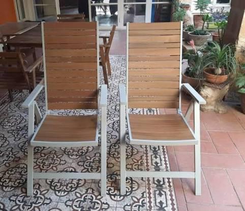 IKEA Sjalland tuinstoelen opklapbaar - Zo goed als nieuw, Ophalen, Zo goed als nieuw, Aluminium, Inklapbaar