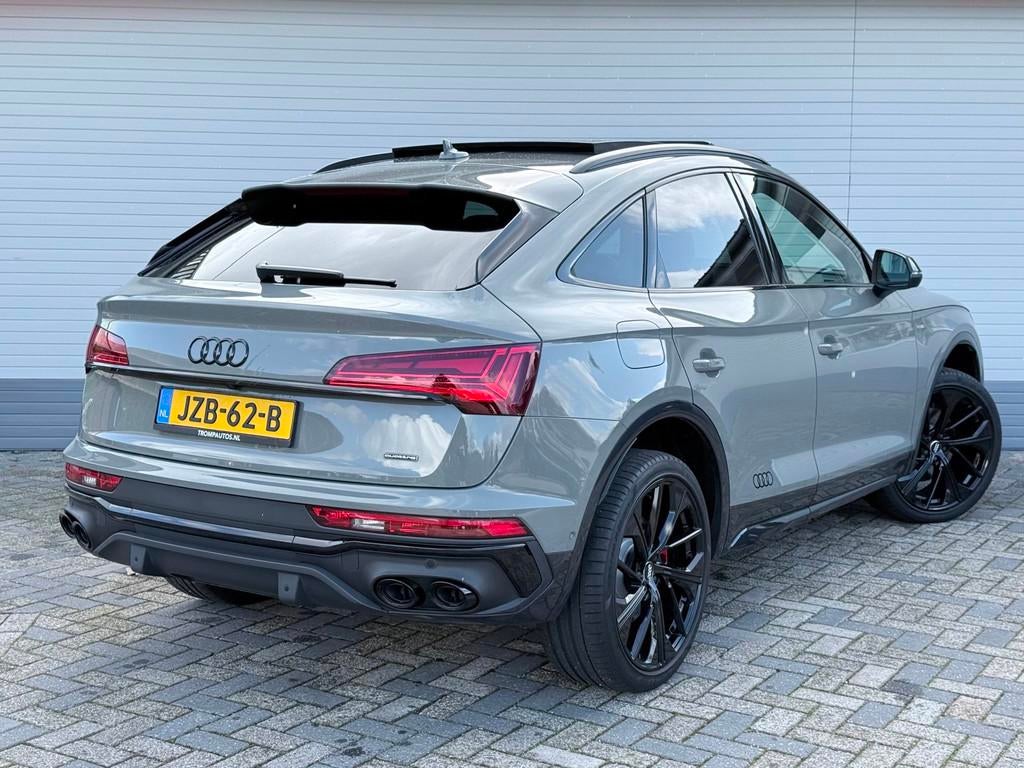 Audi Q5 Sportback 55 TFSI e S edition|PANO|ACC|T.HAAK|LEER|B, Auto's, Automaat, Gebruikt, Zwart, 4 cilinders