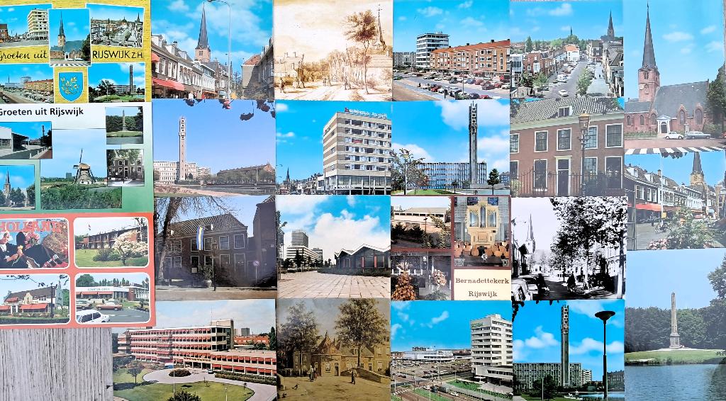 Rijswijk, verzameling 22 verschillende kaarten groot formaat, Verzenden, 1960 tot 1980, Ongelopen, Zuid-Holland