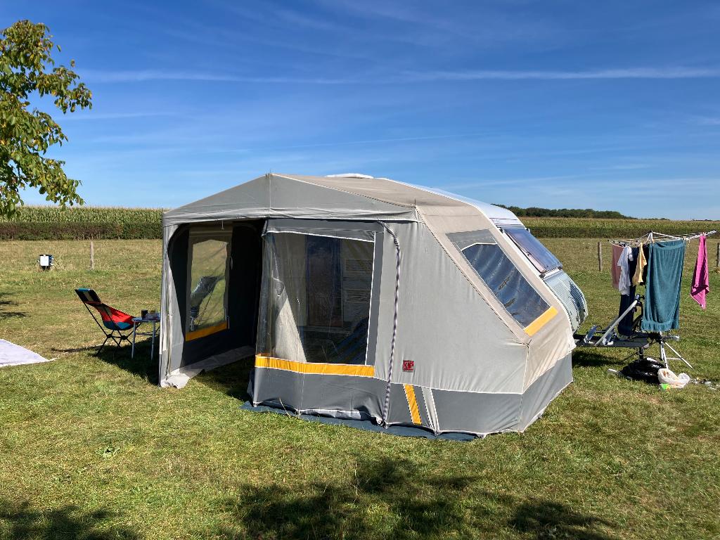 Voortent Kip caravan, Caravans en Kamperen, Ophalen, Gebruikt