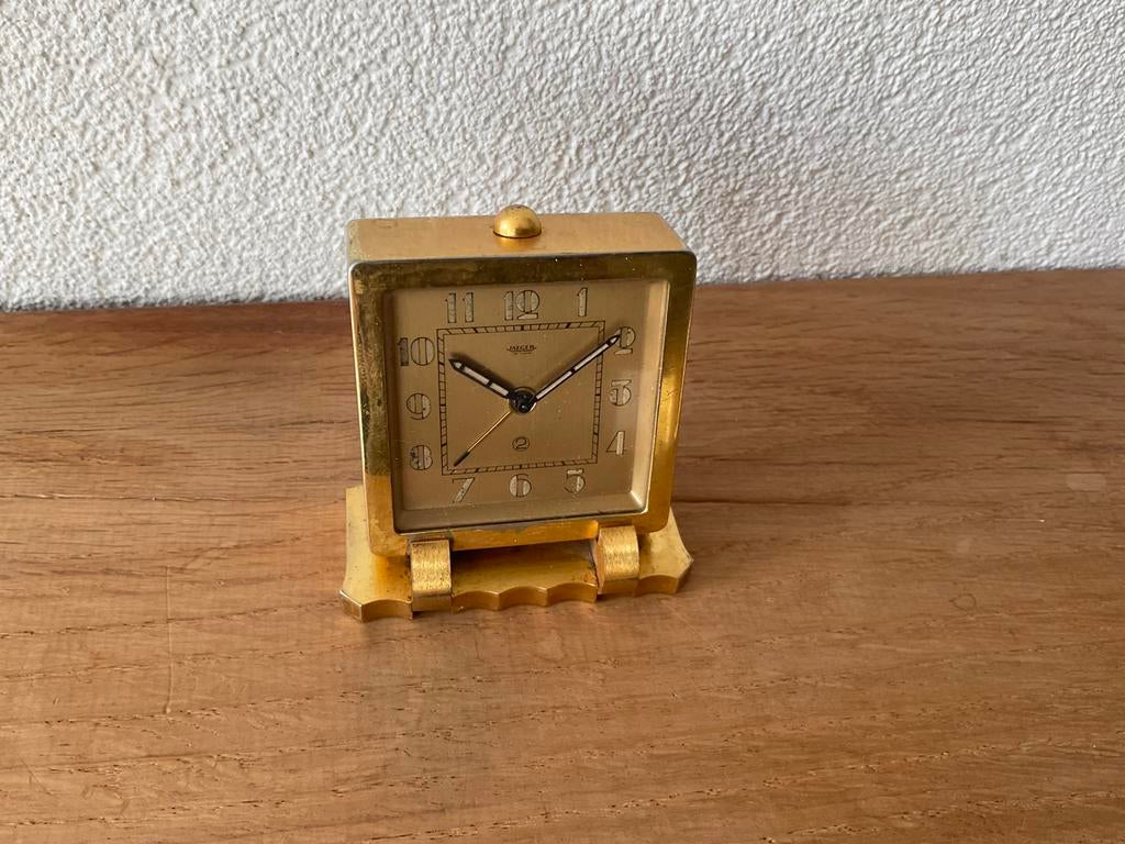 Twee reiswekkers van Jaeger leCoultre, Antiek en Kunst, Antiek | Klokken, Ophalen of Verzenden