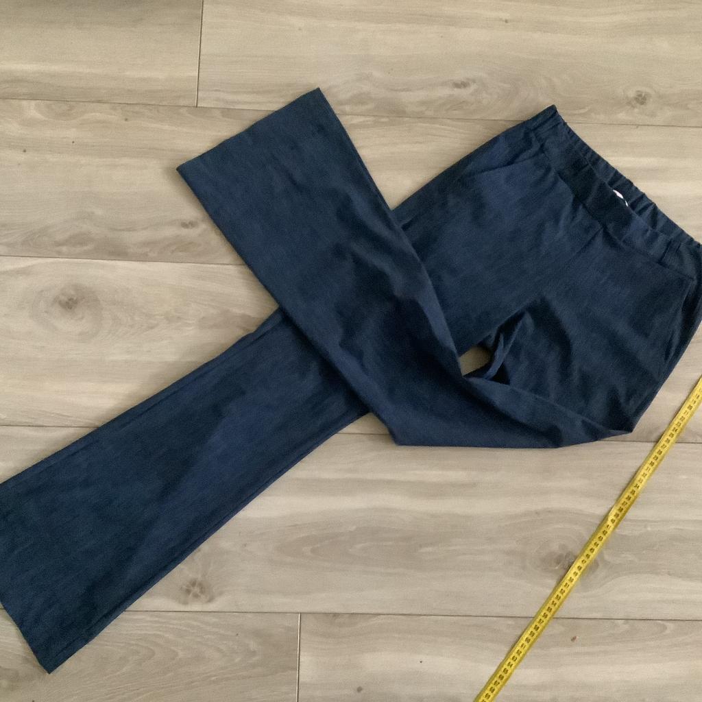 Studio Anneloes flair bonded denimlook travelstof broek s, Blauw, Ophalen of Verzenden, Zo goed als nieuw, Maat 36 (S)