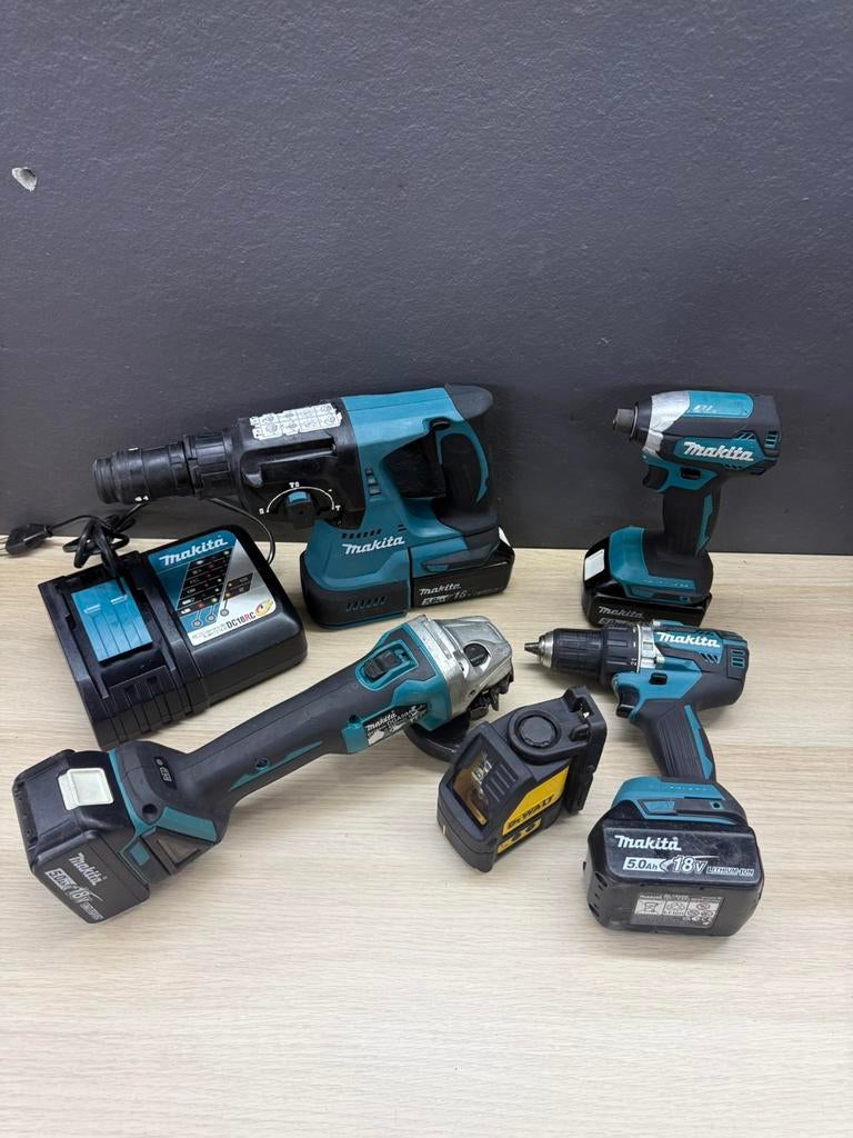 Makita 18V set, Ophalen, Gebruikt