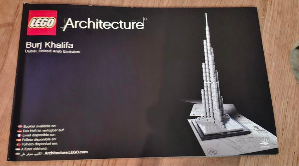 LEGO Architecture Burj Khalifa - Compleet met boekje, Ophalen of Verzenden, Zo goed als nieuw, Complete set, Lego