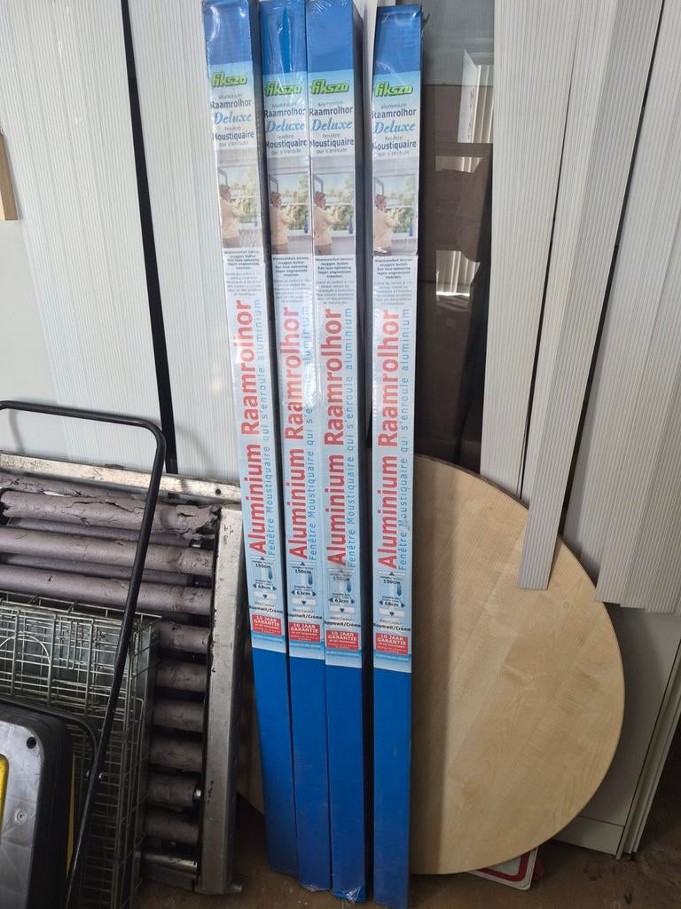 4x Nieuwe Aluminium Raamrolhorren - Roomwit/Crème, Doe-het-zelf en Verbouw, Rolluiken, Ophalen, Nieuw, Minder dan 100 cm, 100 tot 150 cm