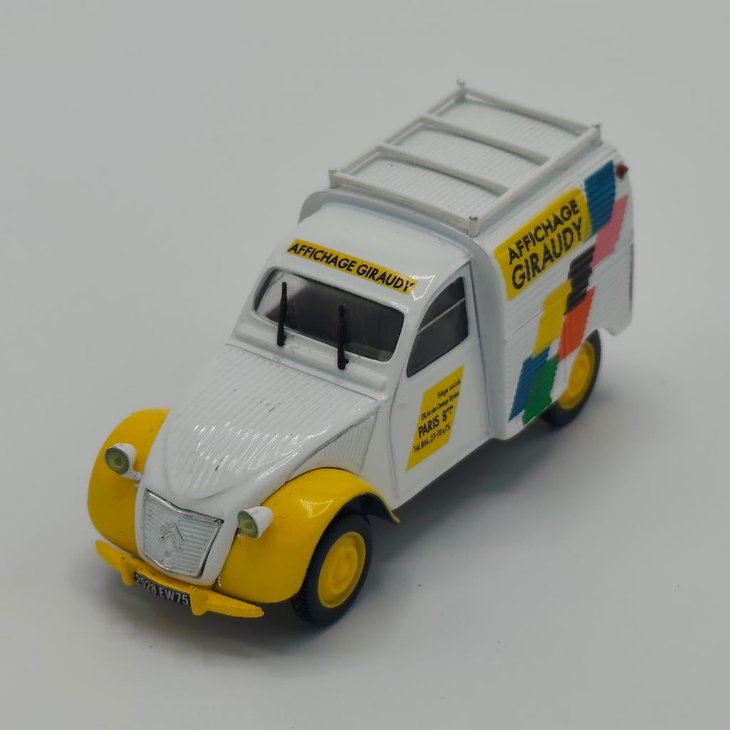 Citroën 2CV AZU besteleend schaal 1/43 wit, Ophalen of Verzenden, Zo goed als nieuw, Auto, Norev