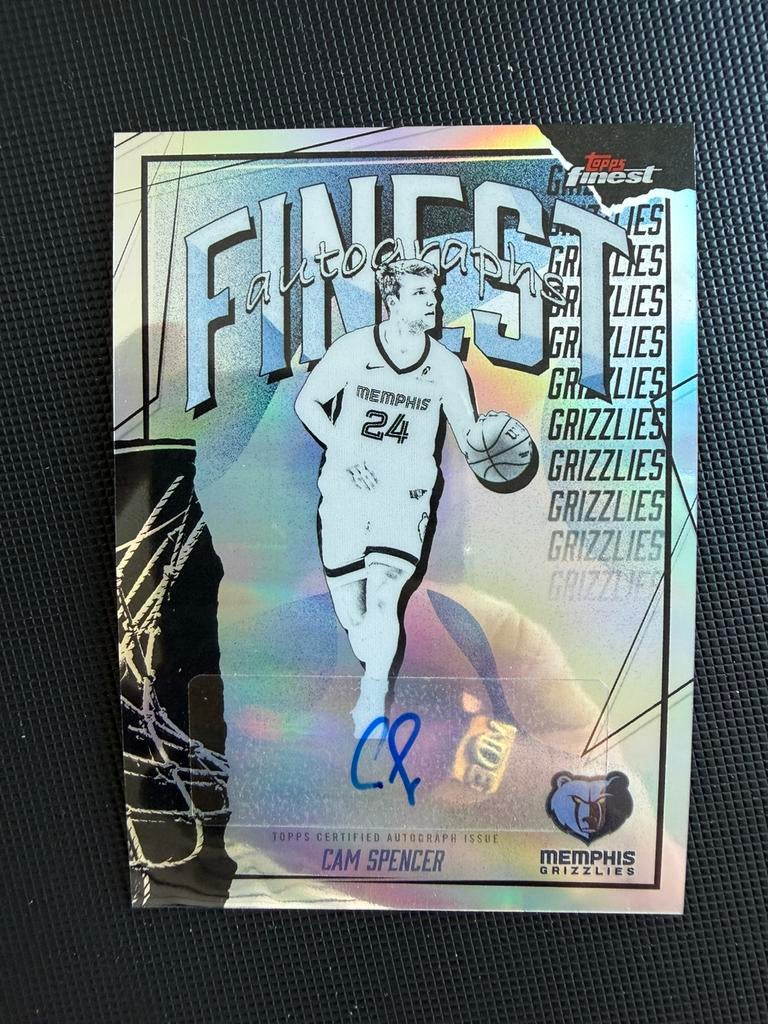 2025-26 Topps Finest Autographs Refractor Cam Spencer, Ophalen of Verzenden, Zo goed als nieuw, Buitenlandse clubs, Spelerskaart