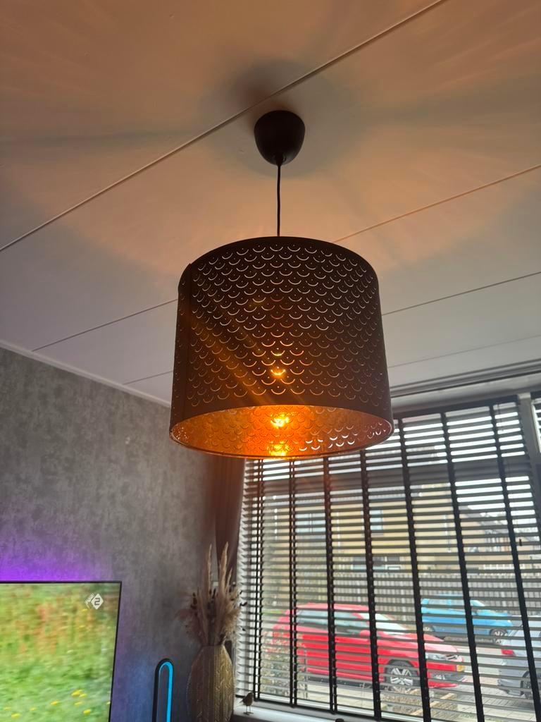 Ikea NYMÖ lampenkap + Ikea lamp (Compleet), Ophalen, Zo goed als nieuw, Minder dan 50 cm