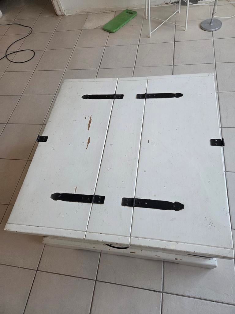 Salontafel kist, Huis en Inrichting, Tafels | Salontafels, Gebruikt, Minder dan 50 cm, 50 tot 100 cm, 50 tot 100 cm, Rechthoekig