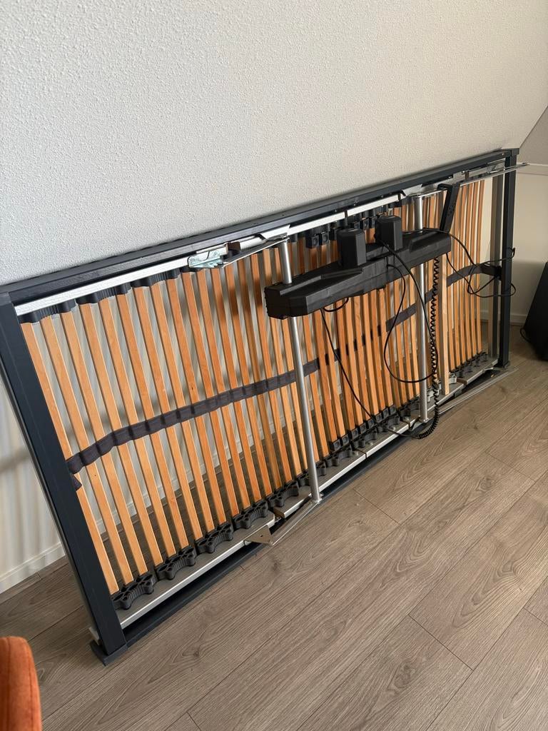 Elektrische lattenbodem 90x200 Okin, Ophalen, Gebruikt, 90 cm, Eenpersoons