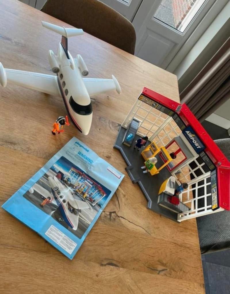 Playmobil Airport met vliegtuig, Kinderen en Baby's, Speelgoed | Playmobil, Ophalen of Verzenden, Gebruikt, Complete set