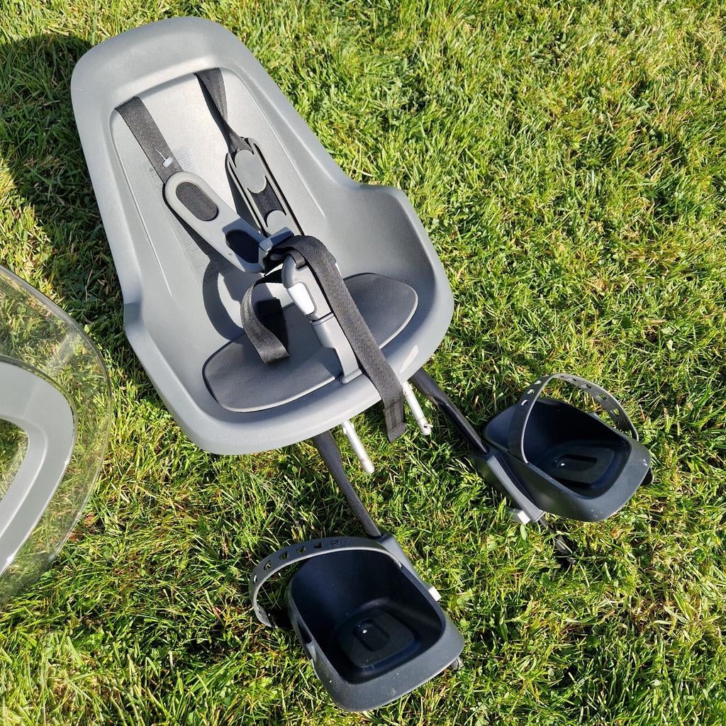 Bobike one mini fietsstoeltje grijs, Fietsen en Brommers, Fietsaccessoires | Fietsstoeltjes, Verzenden, Voorzitje, Bobike One