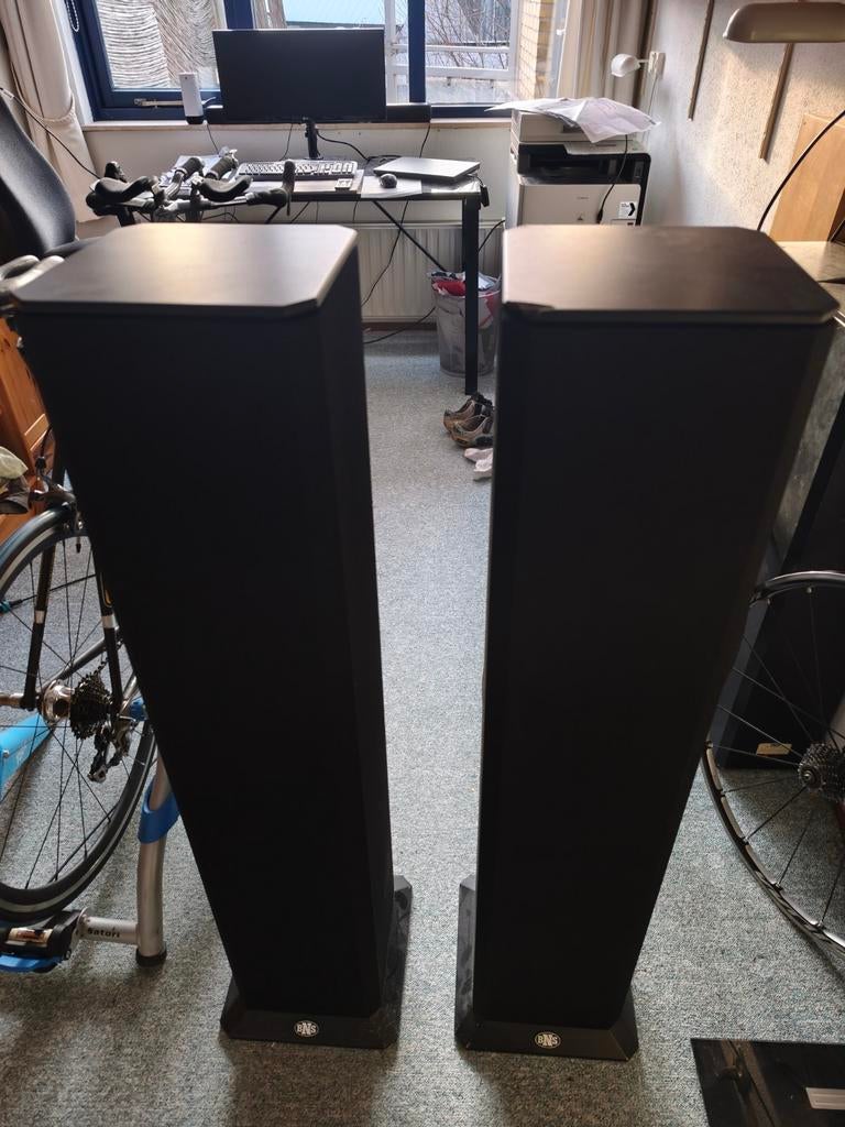 BNS Soundcolumn 3 Luidsprekers, Gebruikt, 120 watt of meer, Front, Rear of Stereo speakers, Ophalen