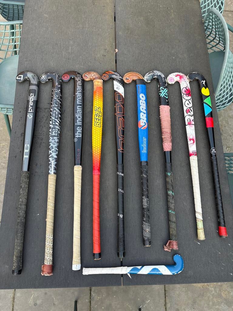 Hockey sticks: indoor en outdoor, verschillende maten, Ophalen of Verzenden, Gebruikt, Stick