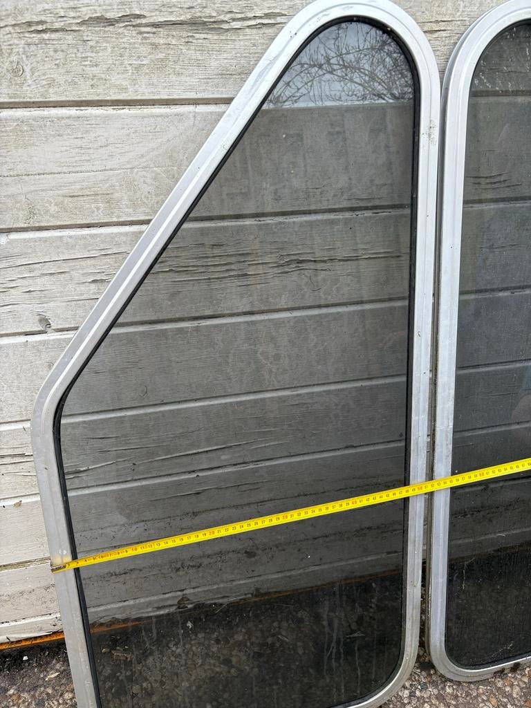 2 nette boot raampjes met getint glas en aluminium profiel, Ophalen, Gebruikt, Overige typen, Zeilboot of Motorboot