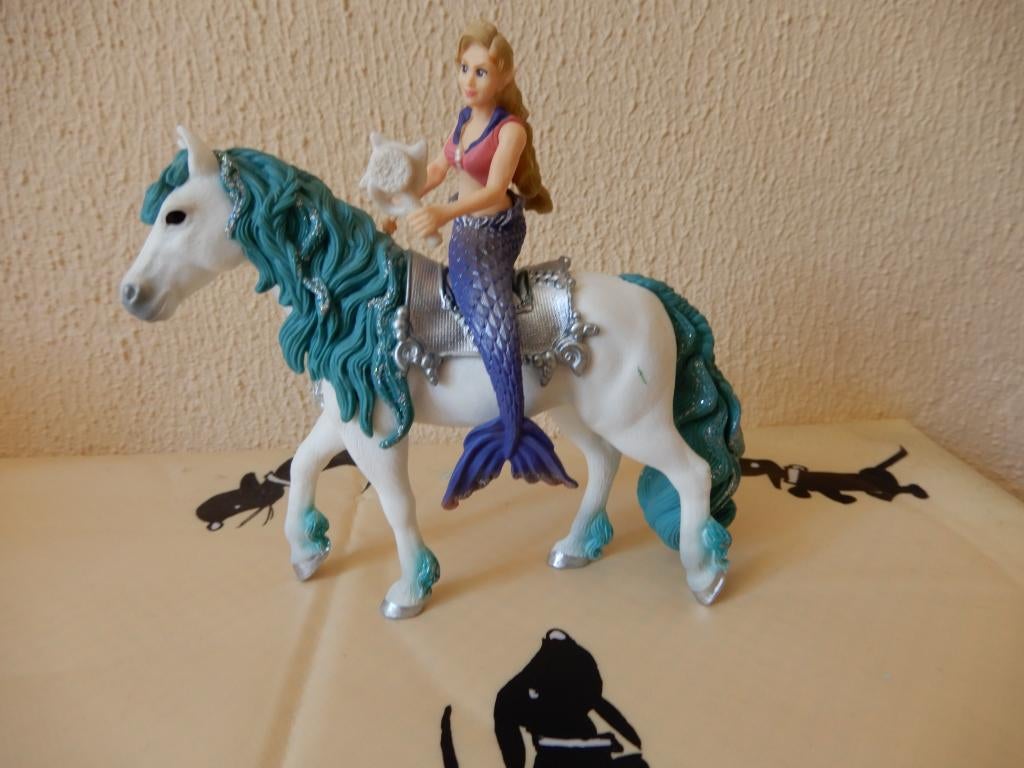 Schleich 70558 Bayala Zeemeermin Gabriella met paard, Verzenden, Zo goed als nieuw