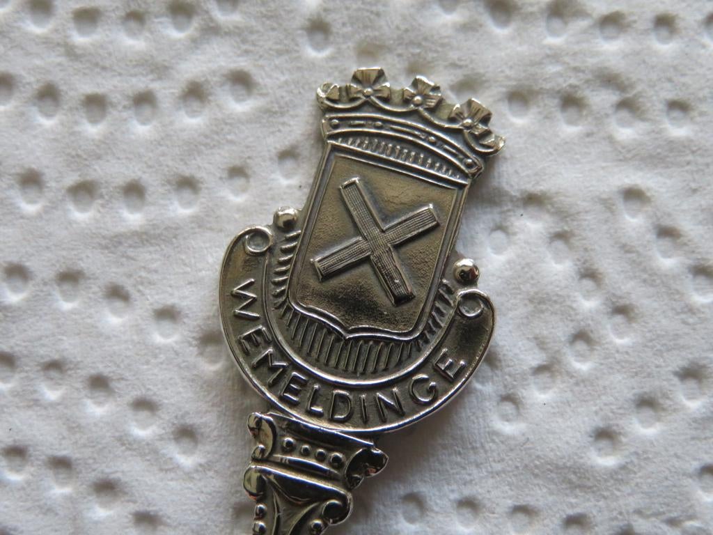 Lepeltje Wapen Wemeldinge (Zeeland), Verzenden, Zo goed als nieuw, Overige materialen, Bestek