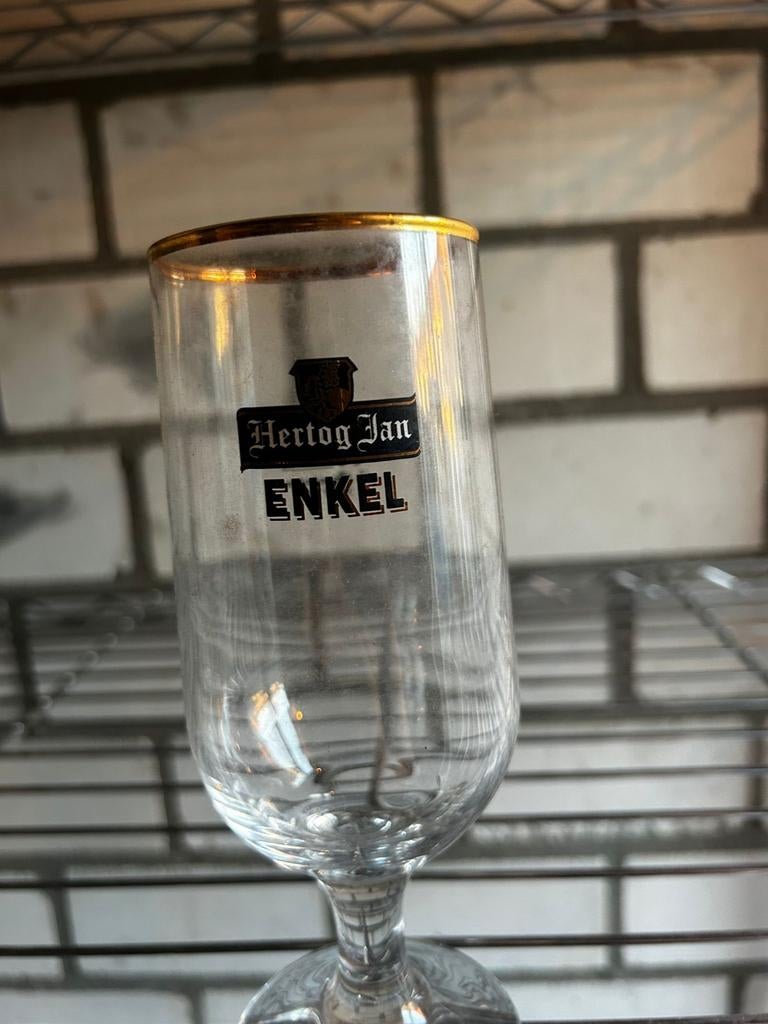 Hertog Jan Enkel glazen, Verzamelen, Ophalen, Gebruikt, Bierglas