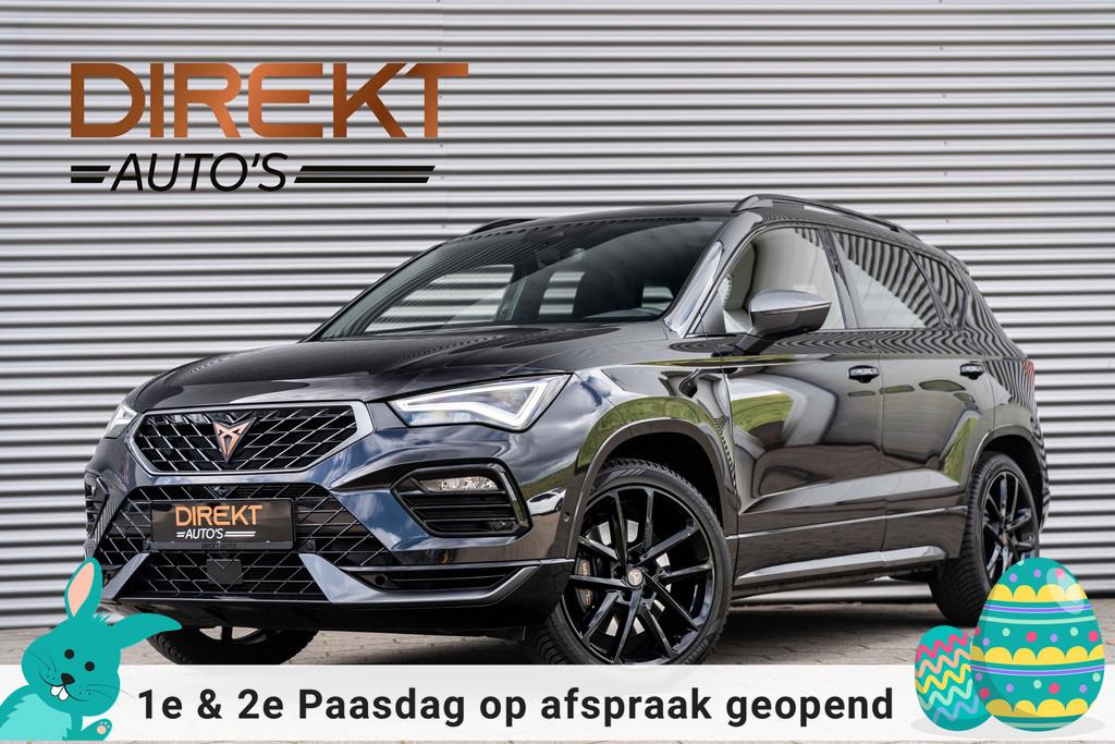 Cupra Ateca 2.0 TSI 4DRIVE PANO BEATS VIRTUAL TREKHAAK, Automaat, Gebruikt, Zwart, 4 cilinders
