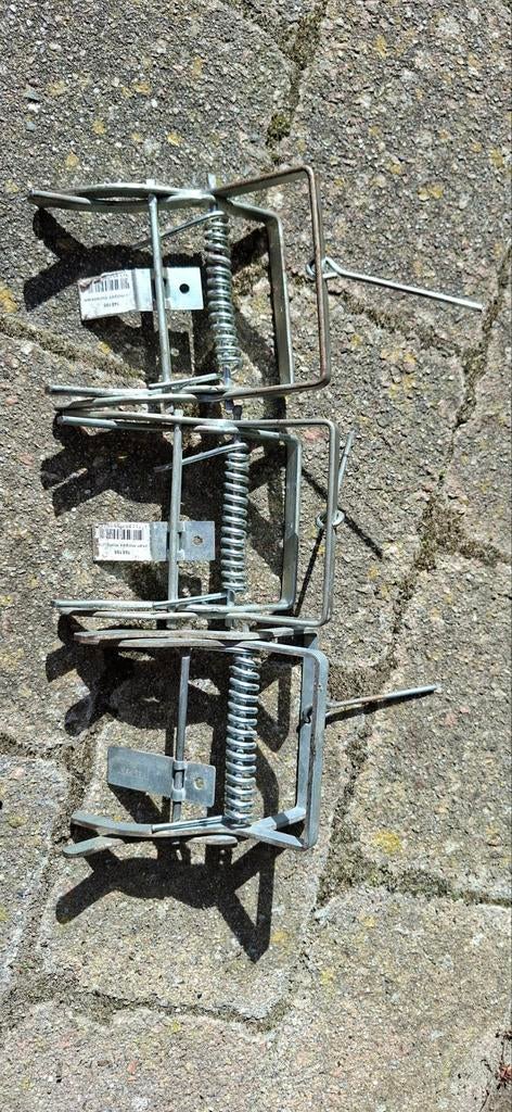 3 mollen klemmen, 1 Talpex  en 2 Luxan mollenklemmen, Ophalen of Verzenden, Zo goed als nieuw, Ongediertebestrijding