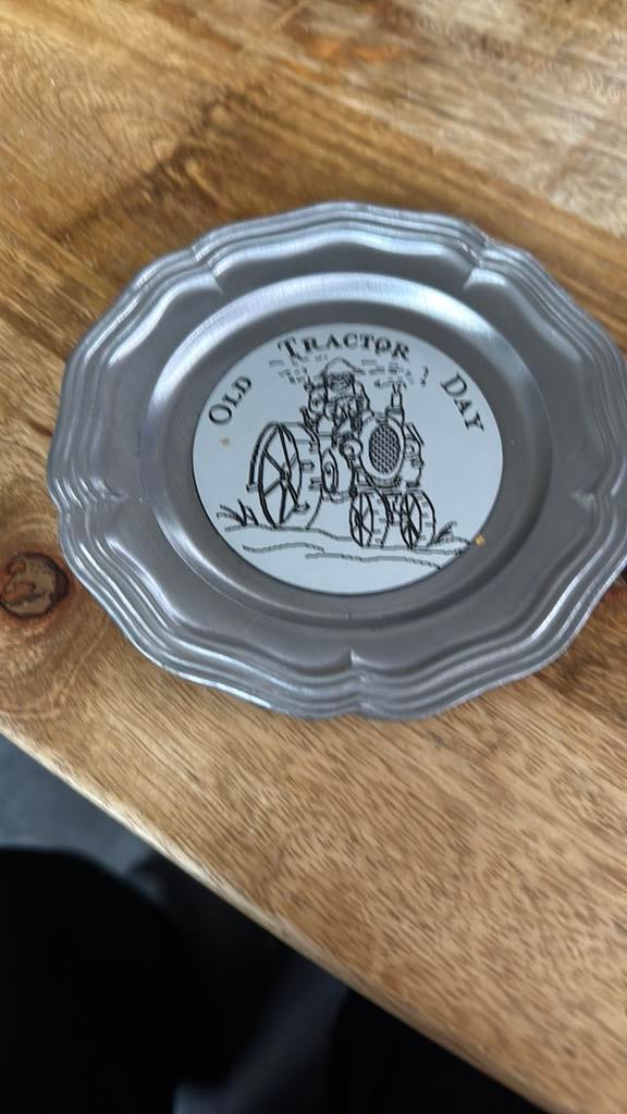 Tinnen bordje, Antiek en Kunst, Antiek | Tin, Ophalen of Verzenden