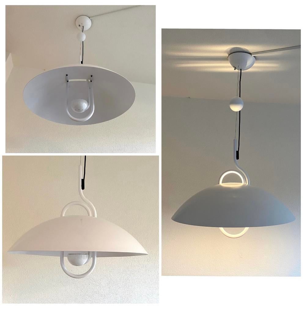 Vintage Elio Martinelli hanglamp 80’s, Ophalen of Verzenden, Zo goed als nieuw, Elio Martinelli, Metaal