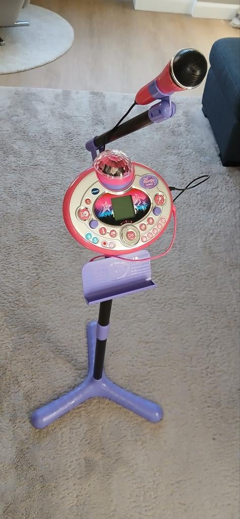 VTech Kidi Super Star Light Show Karaoke Microfoon, Kinderen en Baby's, Speelgoed | Vtech, Gebruikt, 4 tot 6 jaar, Ophalen of Verzenden