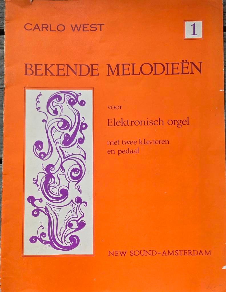 Carlo West - Bekende Melodieën voor Elektronisch Orgel, Muziek en Instrumenten, Ophalen of Verzenden