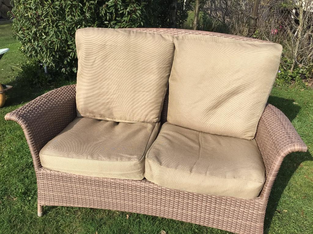 Tuinbank, Ophalen, Gebruikt, Wicker