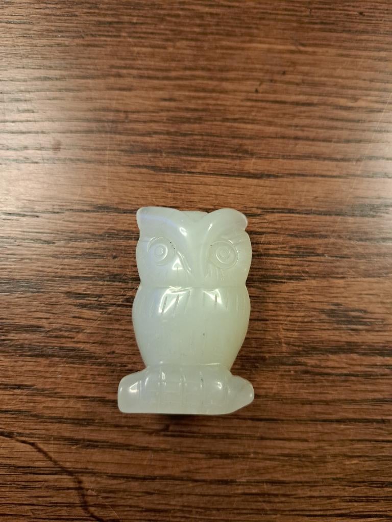 Charmant uiltje steen in rustige kleur, Ophalen of Verzenden, Zo goed als nieuw, Dier