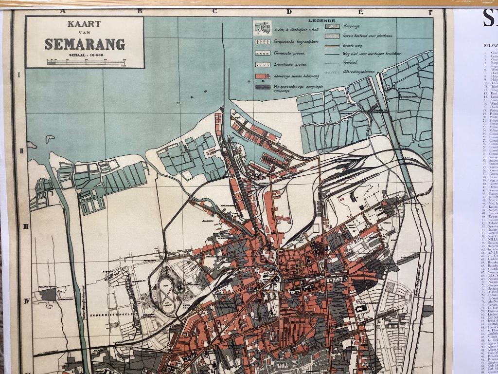 Semarang., Boeken, Atlassen en Landkaarten, Ophalen, 1800 tot 2000, Nederland, Landkaart