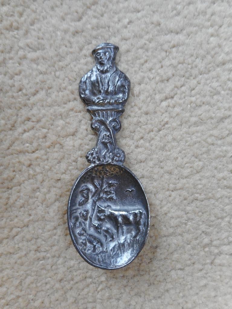 Lepeltje van tingieterij uit Tiel Nieuw, Ophalen of Verzenden