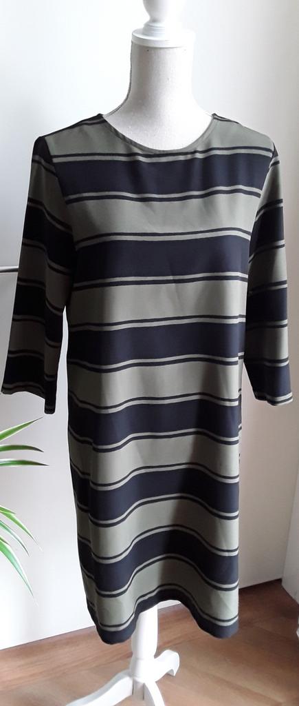 Mooie zwart met groene jurkje van Anna van Toor maat M, Maat 38/40 (M), Anna van Toor, Zwart, Ophalen of Verzenden