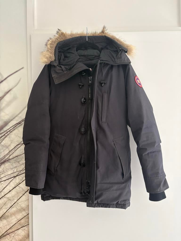Canada Goose winterjas maat XS Navy Blue, Ophalen of Verzenden, Gedragen, Maat 46 (S) of kleiner, Blauw