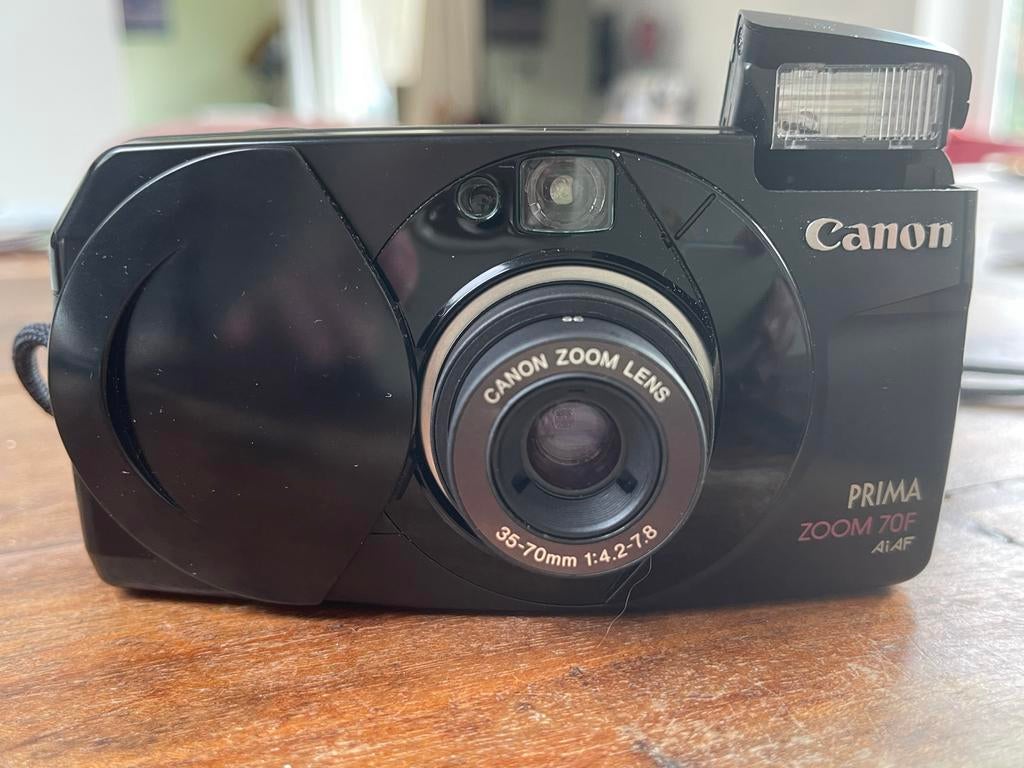 Canon Prima Zoom 70F Analoge Compact Camera, Audio, Tv en Foto, Fotocamera's Analoog, Ophalen of Verzenden, Gebruikt, Compact