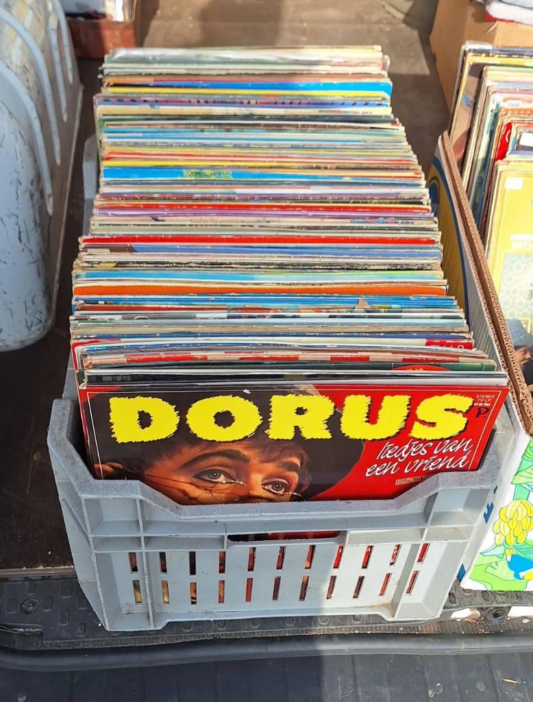 Partij 600 x vinyl, langspeelplaten, elpees, 1 koop 100,-, Ophalen, Gebruikt, Overige formaten