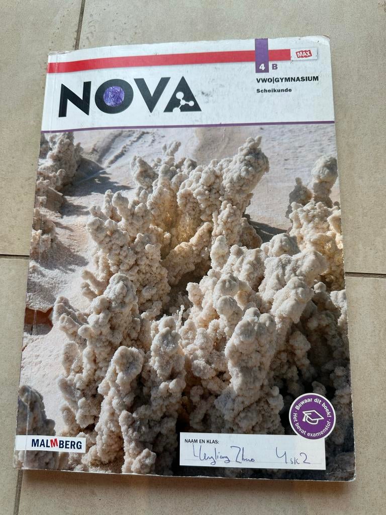 NOVA Scheikunde 4 VWO Gymnasium - Malmberg, Boeken, Ophalen of Verzenden, Gelezen, VWO, Scheikunde