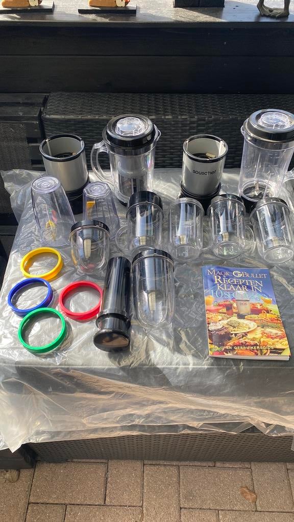 Magic bullet en souschef blender mixer sapcentrifuge. enz, Ophalen, Zo goed als nieuw, Blender