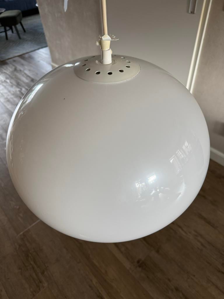Vintage Dijkstra hanglamp bol, Gebruikt, Ophalen of Verzenden, Gijpsvintage, Space age