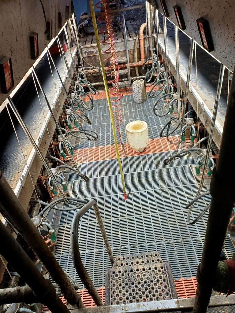 Gascoigne melotte melkstal 2x8  compleet., Ophalen of Verzenden