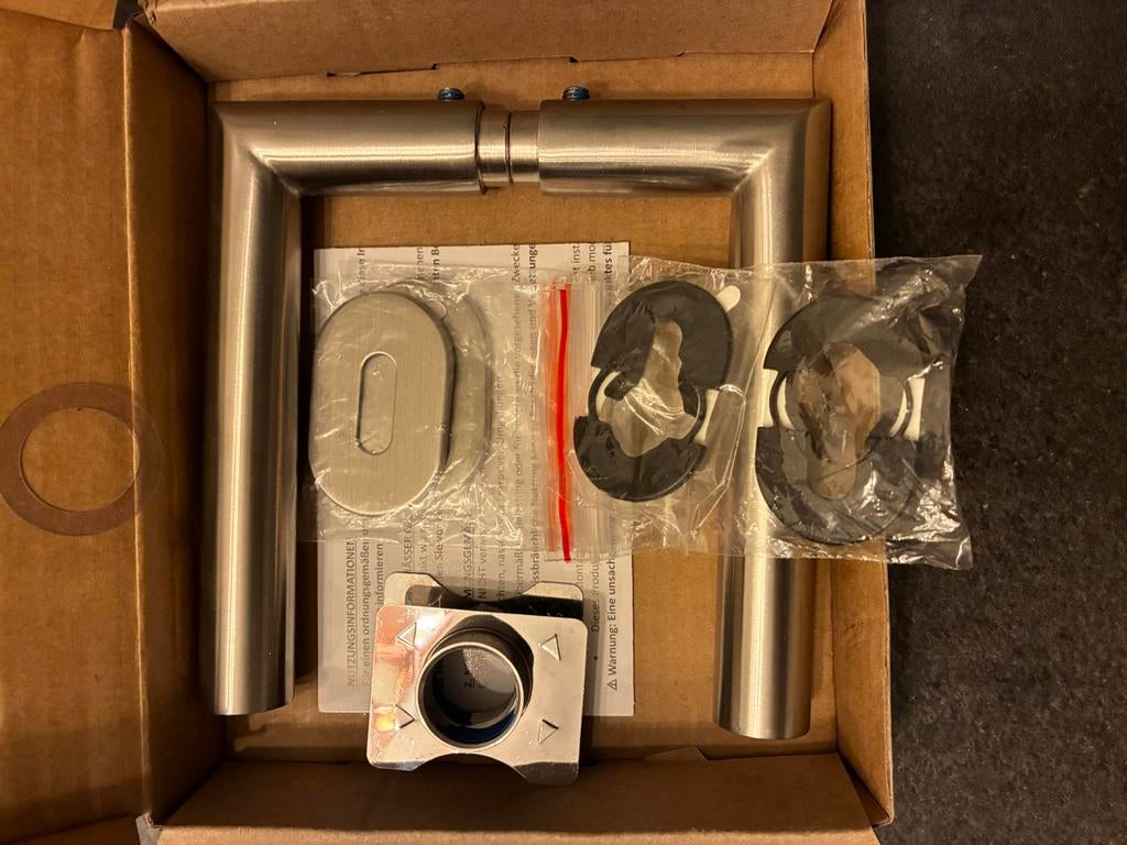 Svedex Air Nova deurklink met smal loopslot, Ophalen of Verzenden, Nieuw, Rvs, Klink of Kruk