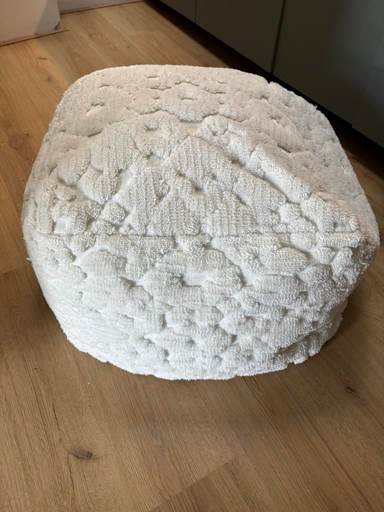 Loods 5 poef, Huis en Inrichting, Banken | Voetenbanken en Poefen, Ophalen, Zo goed als nieuw, Rond, Minder dan 50 cm